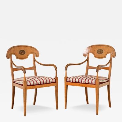 Pair of Biedermeier Armchairs