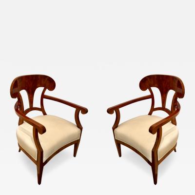 Pair of Biedermeier Armchairs ca 1820