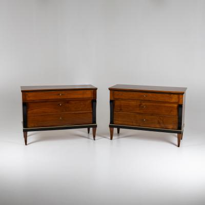 Pair of Biedermeier Chests of Drawers circa 1820