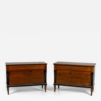 Pair of Biedermeier Chests of Drawers circa 1820