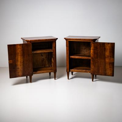 Pair of Biedermeier Nightstands Italy