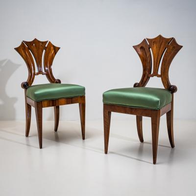 Pair of Biedermeier Side Chairs Vienna circa 1830