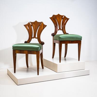 Pair of Biedermeier Side Chairs Vienna circa 1830