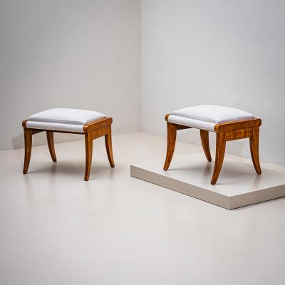 Pair of Biedermeier Stools in Ash 19th Century