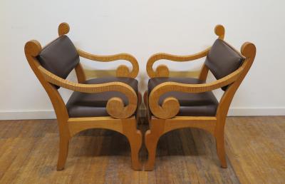 Pair of Biedermeier inspired Arm Chairs