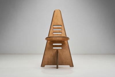 Pair of Birch Lundi sit Chairs by Gijs Boelaars for Lundia Netherlands 1970s