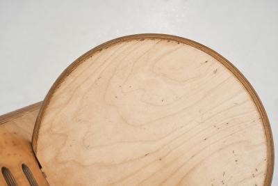 Pair of Birch Lundi sit Chairs by Gijs Boelaars for Lundia Netherlands 1970s