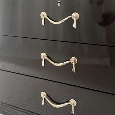Pair of Black Lacquered Chest of Drawers circa 1940