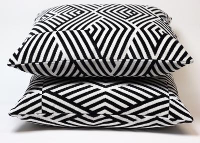 Pair of Black White Pillows by Gast n y Daniela Fabric 2021 United States