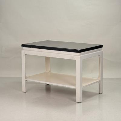 Pair of Black and White Modernist End Tables by Paul Frankl