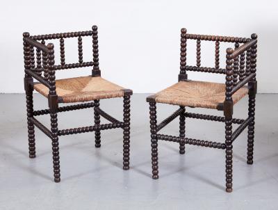 Pair of Bobbin Turned Chairs