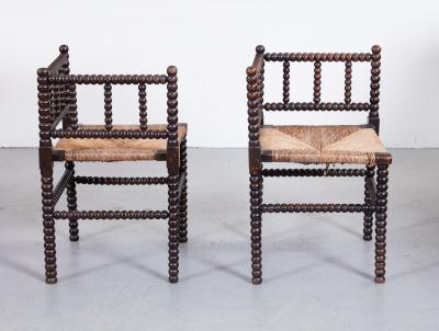 Pair of Bobbin Turned Chairs