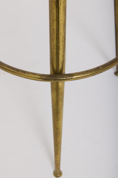 Pair of Brass Bar Stools