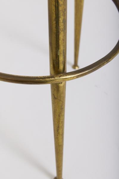 Pair of Brass Bar Stools