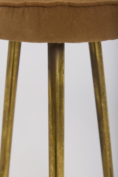 Pair of Brass Bar Stools