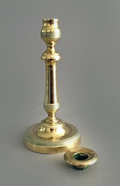 Pair of Brass Candlesticks Circa 1840