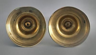 Pair of Brass Candlesticks Circa 1840