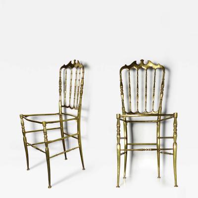 Pair of Brass Chiavary frame designed by Giuseppe Gaetano