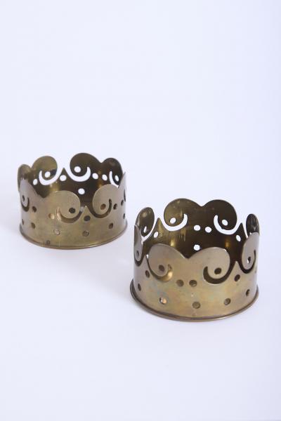 Pair of Brass Coasters