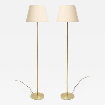 Pair of Brass Floor Lamps