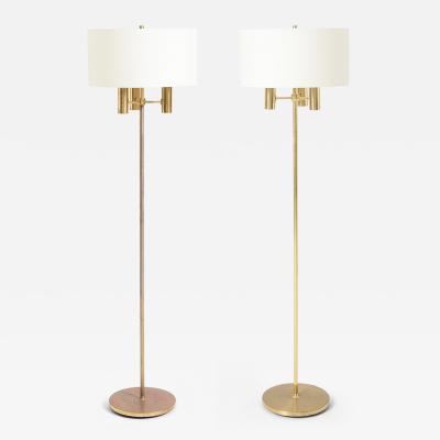 Pair of Brass Floor Lamps