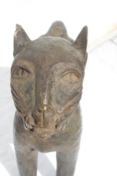 Pair of Brass Jaguar Cubs