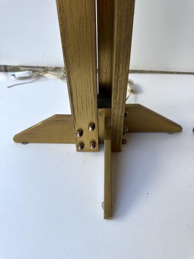 Pair of Brass Modernist Lamps Italy 1970s