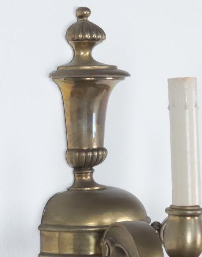 Pair of Brass Sconces U S A circa 1920
