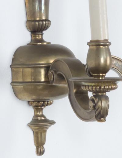 Pair of Brass Sconces U S A circa 1920