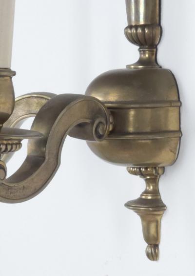 Pair of Brass Sconces U S A circa 1920
