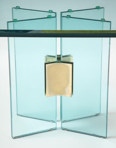 Pair of Brass and Glass Side or End Tables 1970 United States