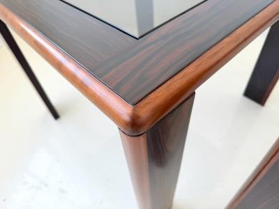 Pair of Brazilian Tropical Hardwood Side Tables 1950s