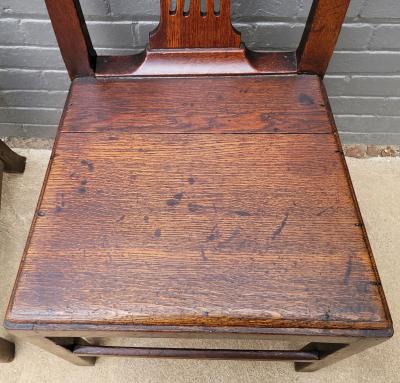 Pair of British Country Squire s George II Side Chairs