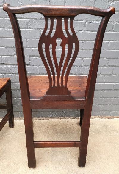 Pair of British Country Squire s George II Side Chairs