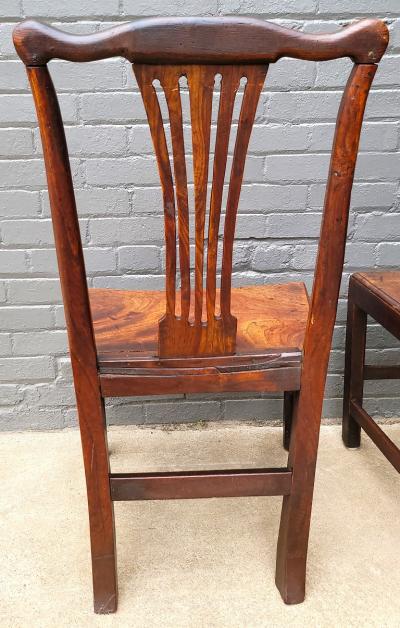 Pair of British Country Squire s George II Side Chairs