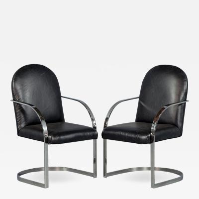 Pair of Brno Flat Bar Chairs in the manner of Mies Van Der Rohe