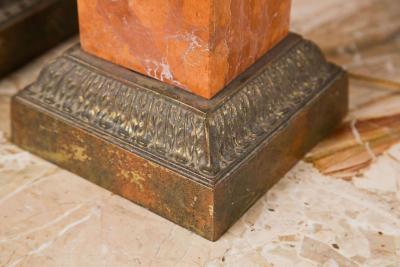 Pair of Bronze Ewers Mounted as Lamps