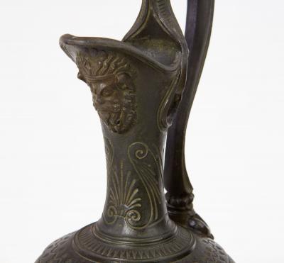 Pair of Bronze Grand Tour Ewers