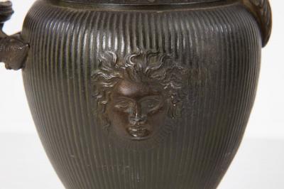 Pair of Bronze Grand Tour Ewers