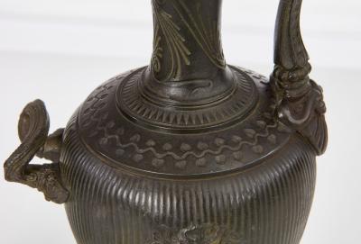 Pair of Bronze Grand Tour Ewers