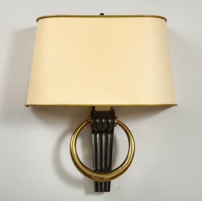 Pair of Bronze Sconces in the French 1940s Manner