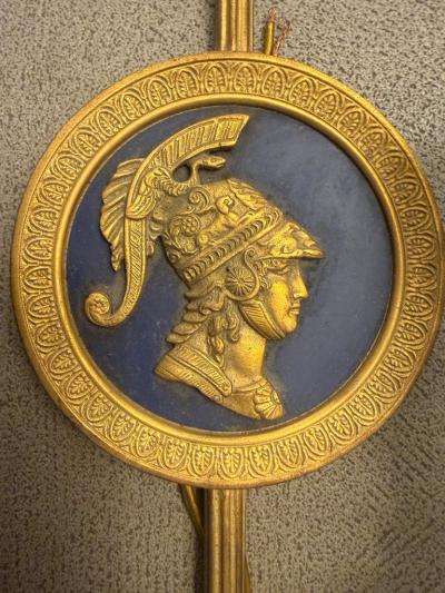 Pair of Bronze Two Light Neoclassical Wall Sconces
