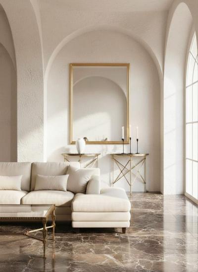 Pair of Bronze and Black Granite Demilune Console Tables Manner of Jansen