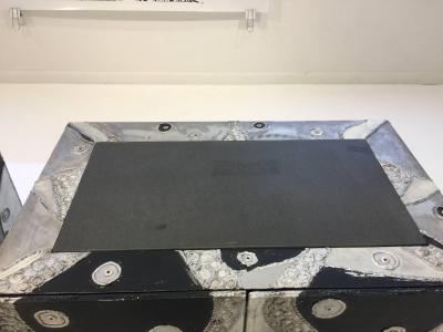 Pair of Brutal Soldered Aluminum Cabinets
