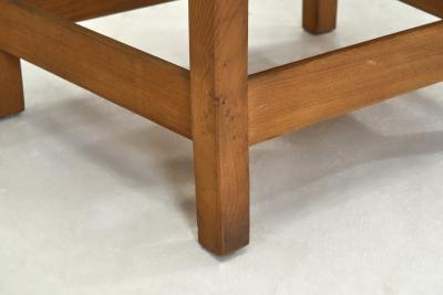 Pair of Brutalist Armchairs with Leather Seats Europe 1970s