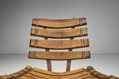 Pair of Brutalist Spade Chairs The Netherlands ca 1960s