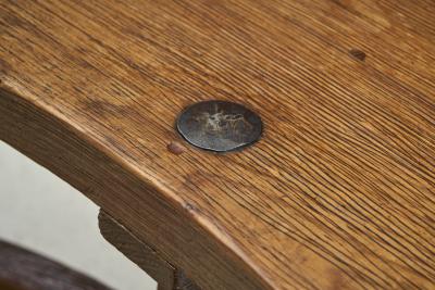 Pair of Brutalist Wooden Benches France 1960s