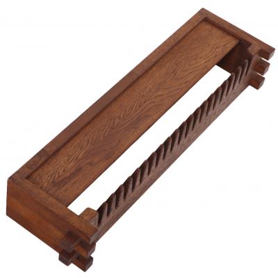 Pair of Brutalist style Carved Oak Hat and Coat Racks C 1960