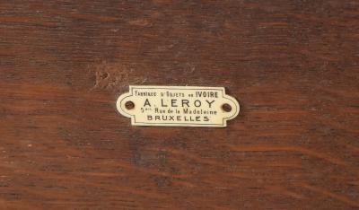 Pair of Bruxelles Art Deco Mirrors A Leroy Belgium c 1930 labeled