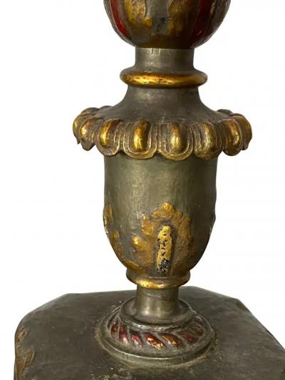 Pair of Caldwell Pewter and Bronze Table Lamps